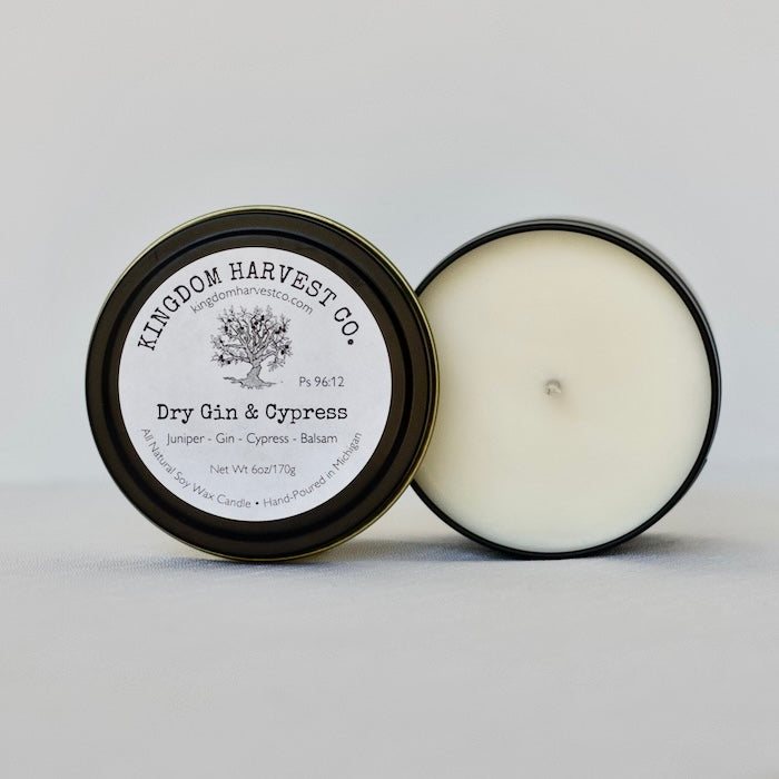 Dry Gin & Cypress Candle