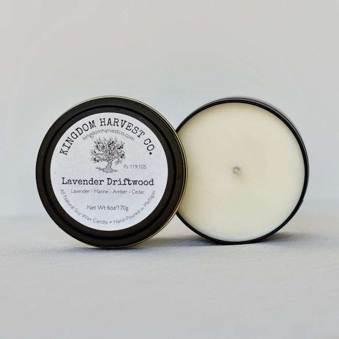 Lavender Driftwood Candle