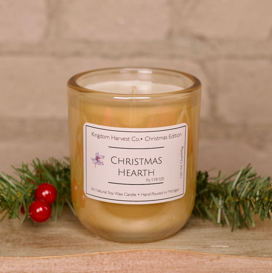 Christmas Hearth - Gold Jar