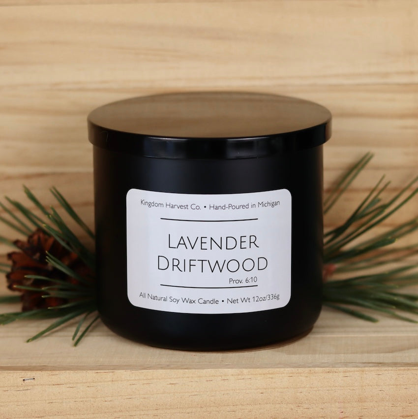 Lavender Driftwood 3-Wick Soy Candle