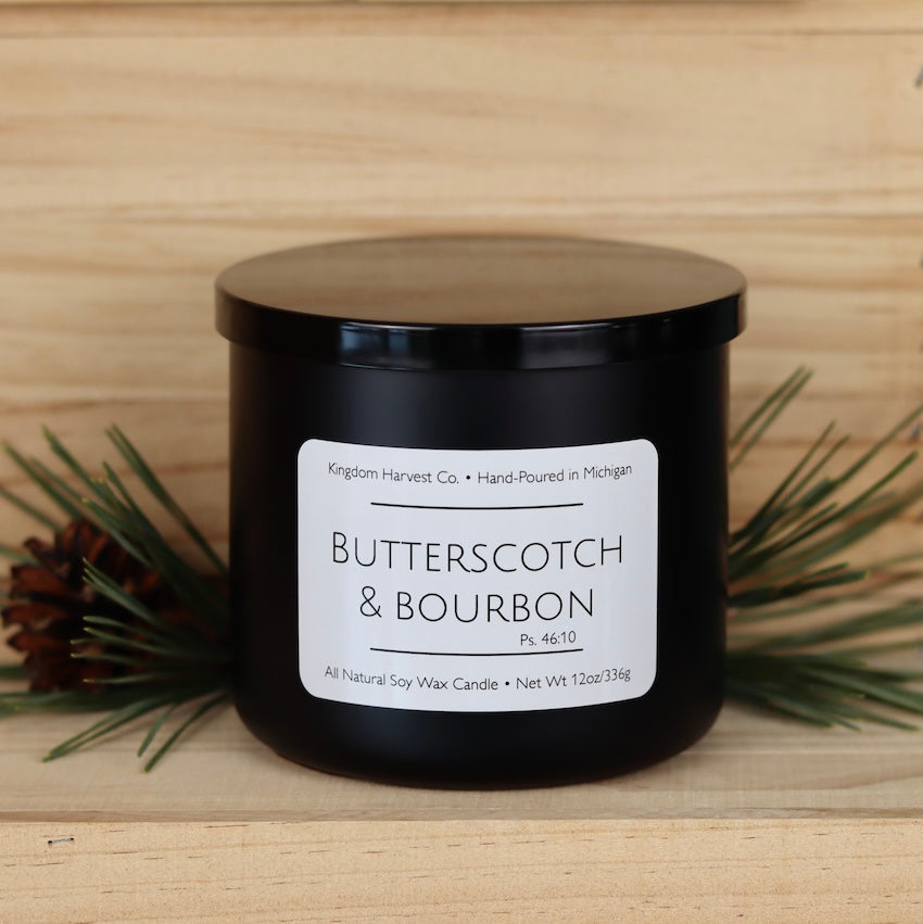 Butterscotch and Bourbon 3-Wick Soy Candle