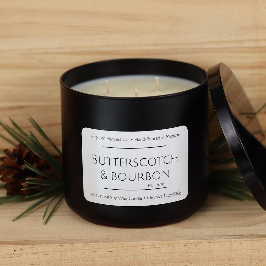 Butterscotch and Bourbon 3-Wick Soy Candle