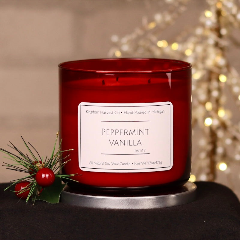 Peppermint Vanilla 3-Wick